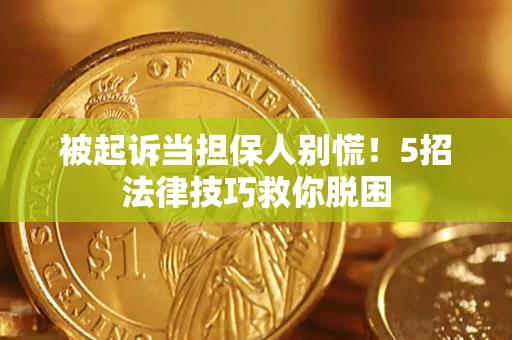 北京被起诉当担保人别慌！5招法律技巧救你脱困