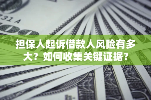 北京担保人起诉借款人风险有多大？如何收集关键证据？