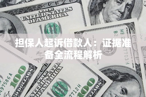北京担保人起诉借款人：证据准备全流程解析