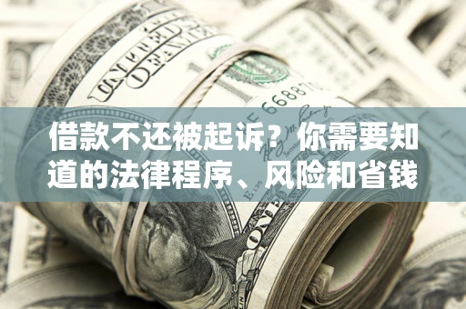 北京借款不还被起诉？你需要知道的法律程序、风险和省钱技巧